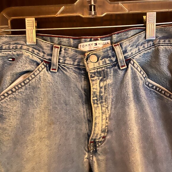 Vintage Tommy Hilfiger Women’s Jeans Sz 6 High Rise Light Wash 100% Cotton 90s - Picture 6 of 6